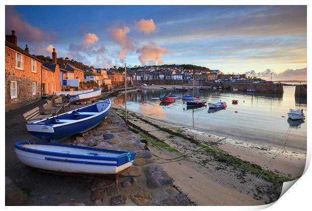 Early Morning (Mousehole) Print by Andrew Ray