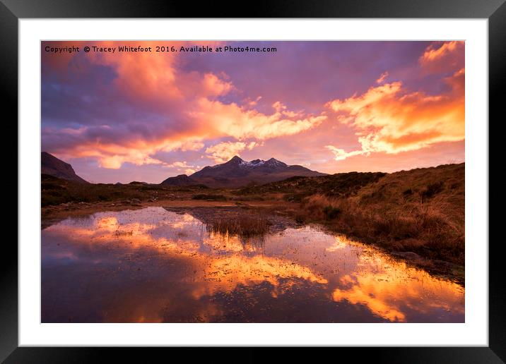 Set fire to the Skye Framed Mounted Print by Tracey Whitefoot