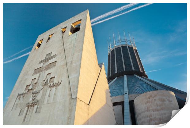 LIVERPOOL CATHOLIC CATHEDRAL Print by John Hickey-Fry