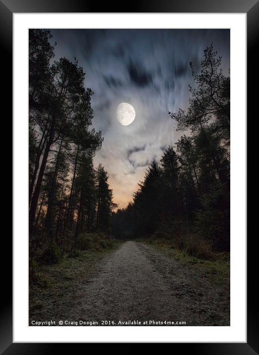 Dronley Forest Framed Mounted Print by Craig Doogan