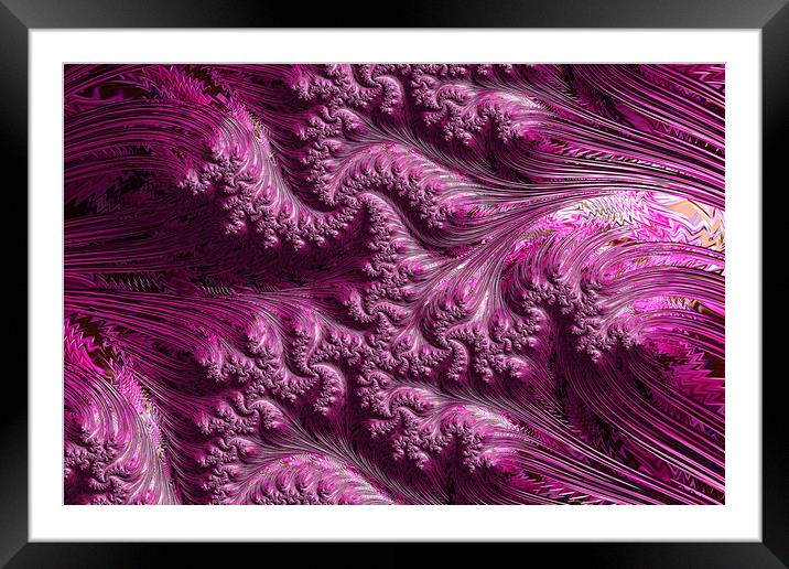 Pink Waves Framed Mounted Print by Steve Purnell