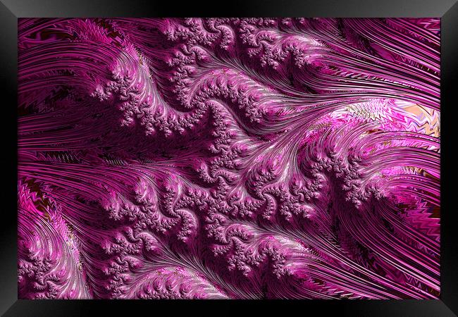Pink Waves Framed Print by Steve Purnell