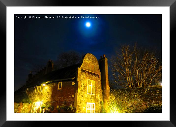 Adam and Eve Public House, Norwich, England Framed Mounted Print by Vincent J. Newman