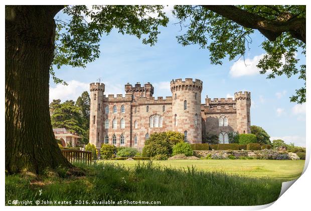 Cholmondeley Castle Cheshire England Print by John Keates