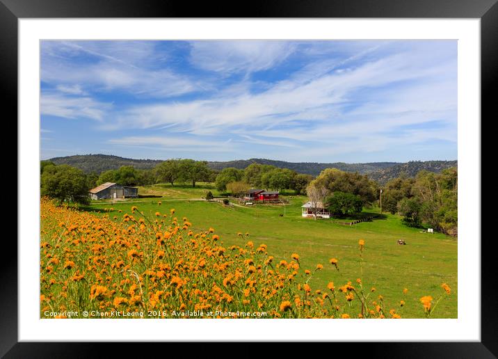 Country side Framed Mounted Print by Chon Kit Leong