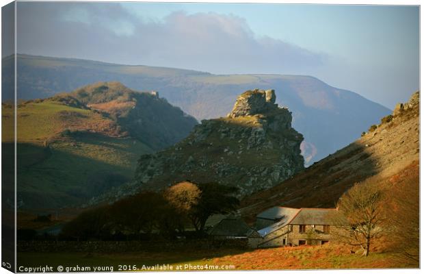 The Valley of Rocks Canvas Print by graham young