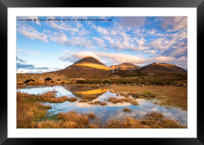 Sligachan Stripe Framed Mounted Print by Tracey Whitefoot