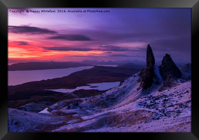 Pre Dawn at the Storr Framed Print by Tracey Whitefoot