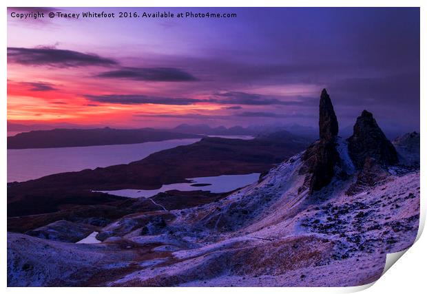 Pre Dawn at the Storr Print by Tracey Whitefoot