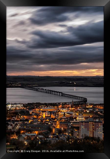 The Tay Rail Bridge - Dundee Framed Print by Craig Doogan