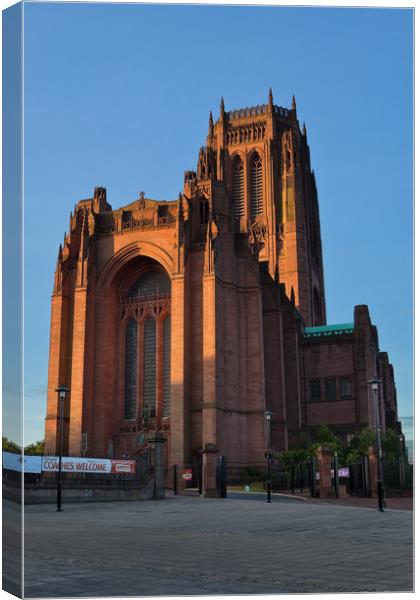 LIVERPOOL ANGLICAN CATHEDRAL Canvas Print by John Hickey-Fry