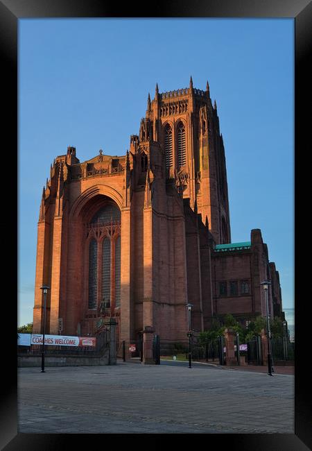 LIVERPOOL ANGLICAN CATHEDRAL Framed Print by John Hickey-Fry