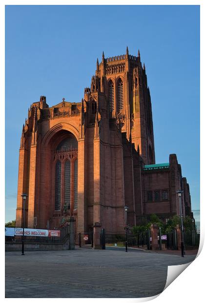 LIVERPOOL ANGLICAN CATHEDRAL Print by John Hickey-Fry