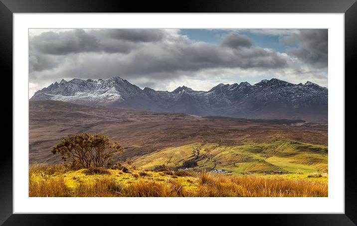The Cuillins and the Glen Framed Mounted Print by Rob Lester