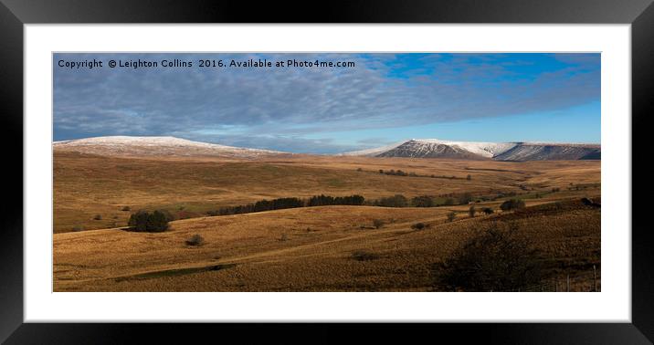 Brecon Beacons Framed Mounted Print by Leighton Collins
