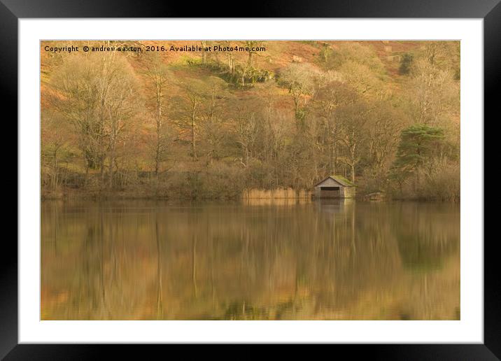 AUTUMN REFLECTIONS Framed Mounted Print by andrew saxton