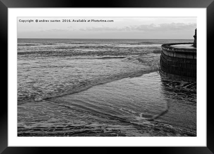 YORKSHIRE COASTLINE Framed Mounted Print by andrew saxton