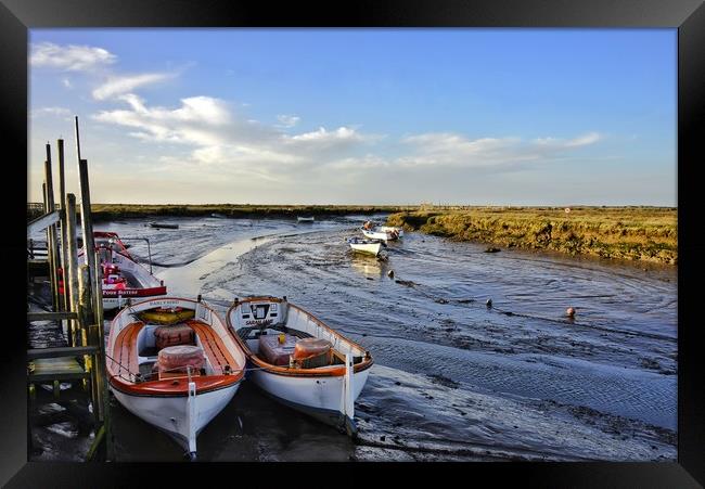 Low tide at Morston     Framed Print by Gary Pearson