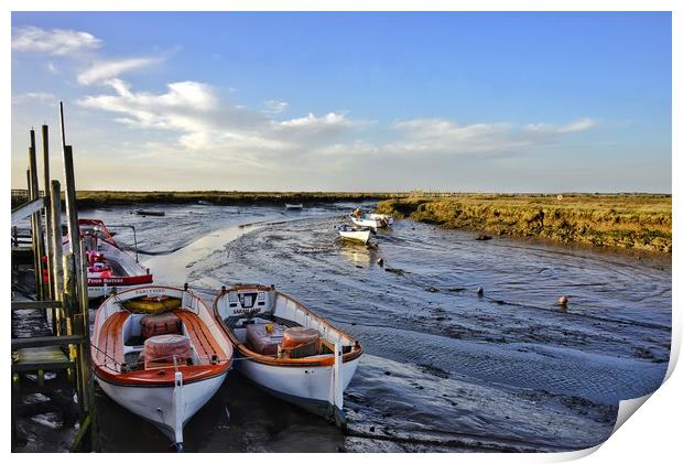 Low tide at Morston     Print by Gary Pearson
