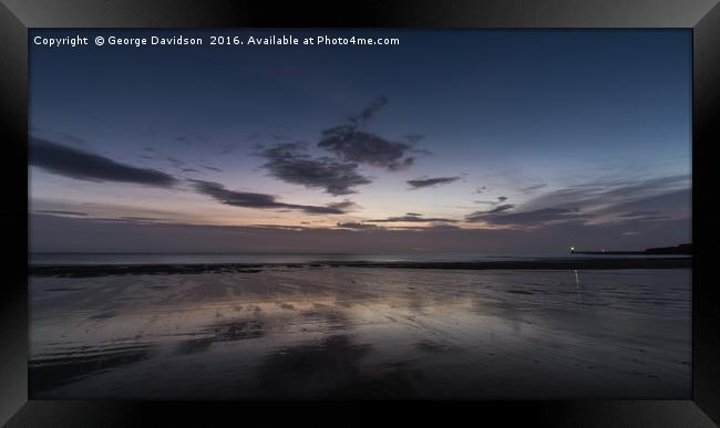 Blue Light Framed Print by George Davidson