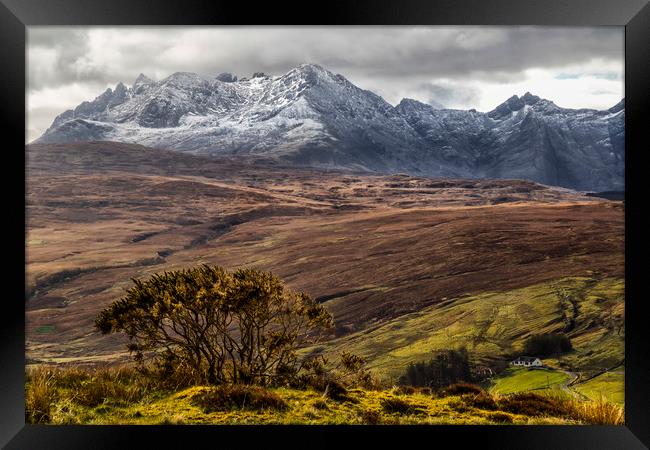 The House, the Glen and the Mountain Framed Print by Rob Lester