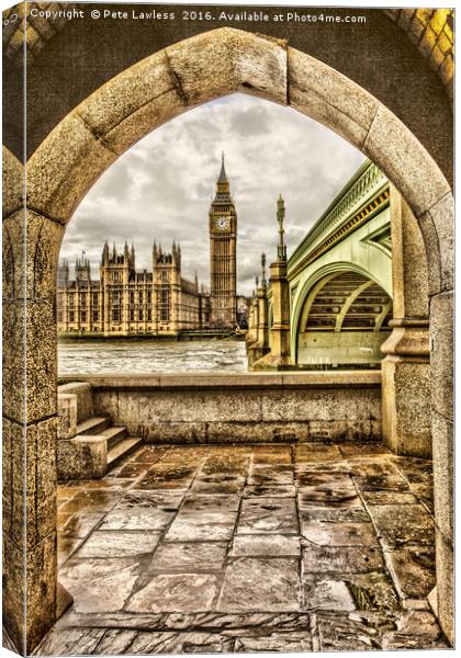 London Big Ben Canvas Print by Pete Lawless
