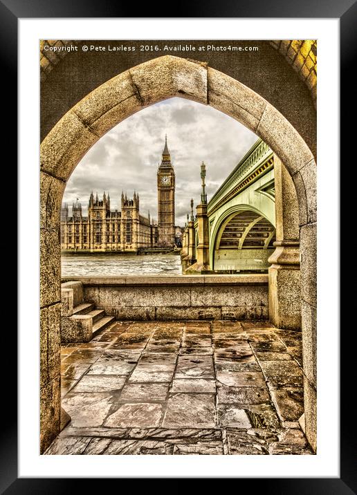 London Big Ben Framed Mounted Print by Pete Lawless