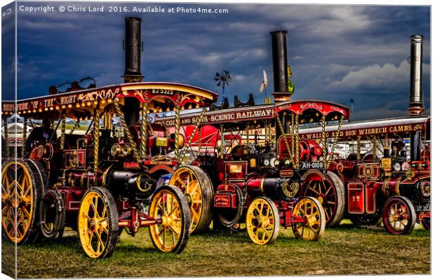 Steam Power Canvas Print by Chris Lord