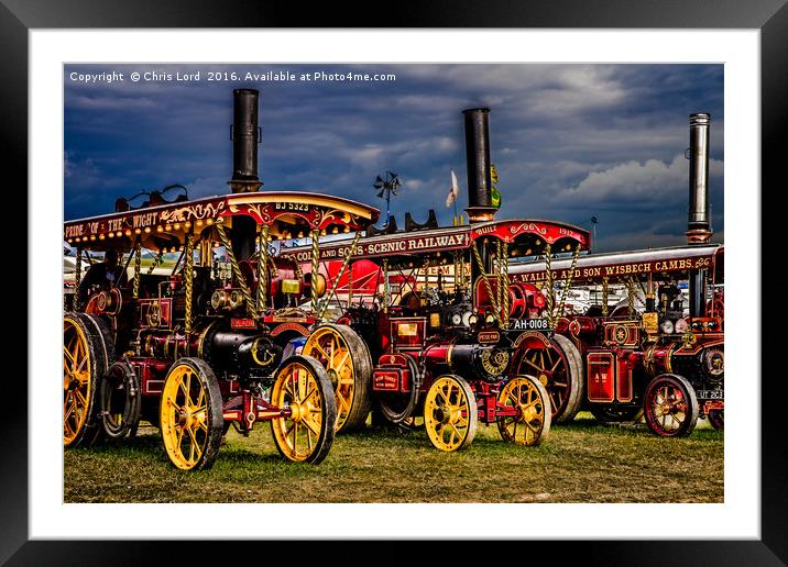 Steam Power Framed Mounted Print by Chris Lord