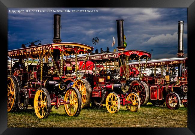 Steam Power Framed Print by Chris Lord
