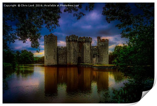 Bodium Castle Print by Chris Lord