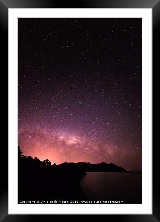 Under the stars Framed Mounted Print by Vinicios de Moura