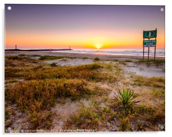 Surf's Area Acrylic by Vinicios de Moura