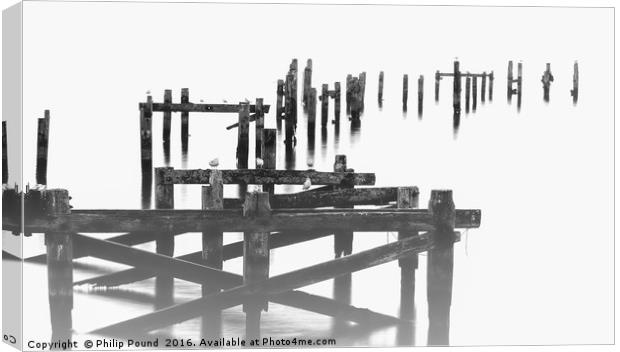 Old Pier Canvas Print by Philip Pound