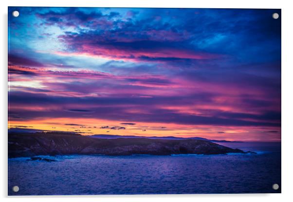 Colorful sunset Acrylic by Svetlana Korneliuk