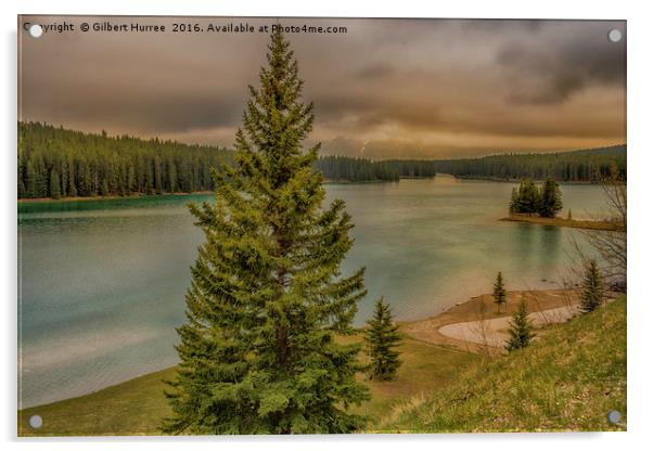 Frozen Lakes Awakening in Springtime Alaska Acrylic by Gilbert Hurree