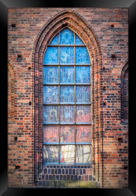 Helsingborg Church Window Framed Print by Antony McAulay