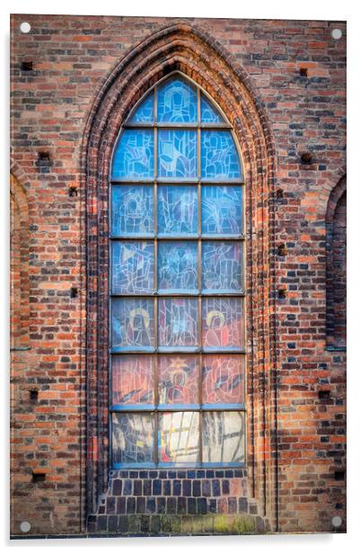 Helsingborg Church Window Acrylic by Antony McAulay