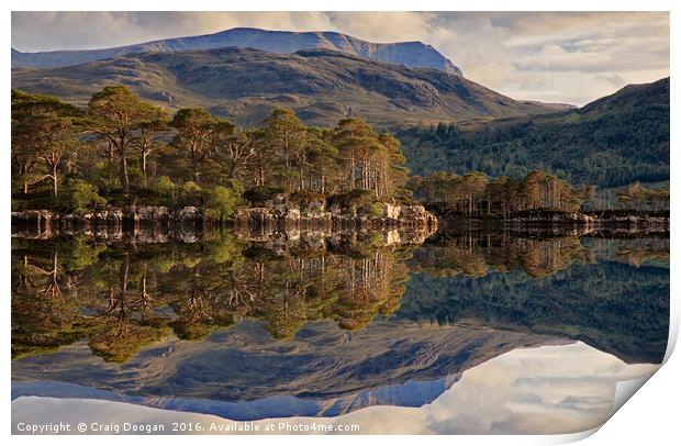 Loch Maree - Scotland Print by Craig Doogan