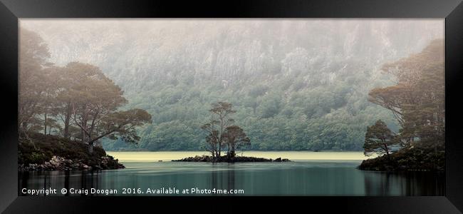 Misty Loch Maree Framed Print by Craig Doogan