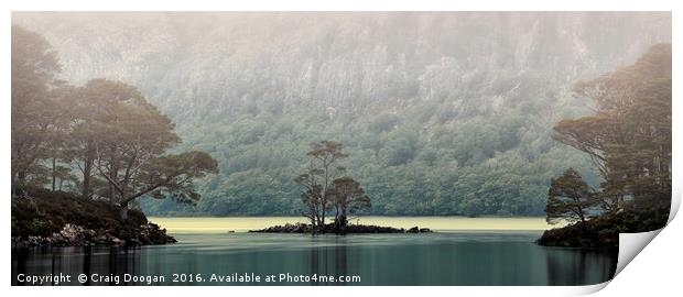 Misty Loch Maree Print by Craig Doogan