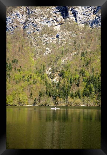 Lake Bohinj , Triglav National Park , Slovenia Framed Print by Ian Middleton