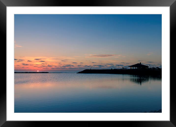 Fuerteventura sunrise   Framed Mounted Print by chris smith