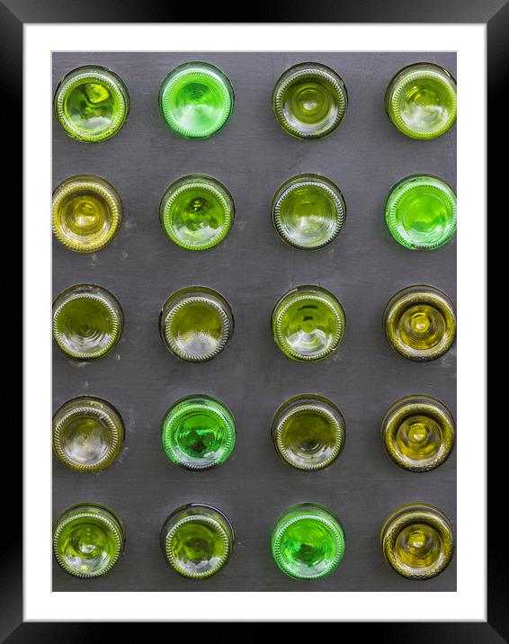 Glass bottles   Framed Mounted Print by chris smith