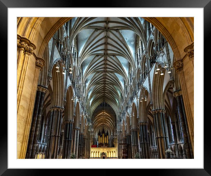 Lincoln Cathedral Framed Mounted Print by Andrew Scott