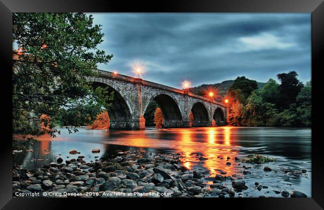 Thomas Telford Bridge - Dunkeld Framed Print by Craig Doogan