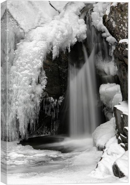 Frozen Falls of Bruar Canvas Print by Craig Doogan