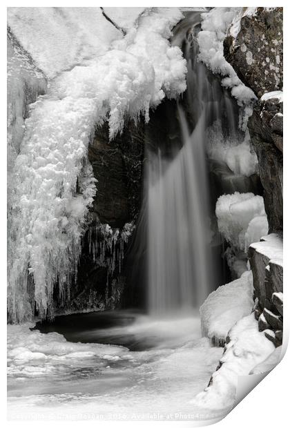 Frozen Falls of Bruar Print by Craig Doogan