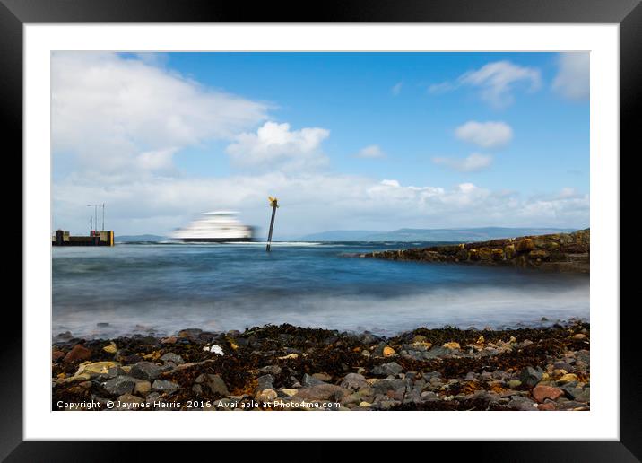 Ferry to Cumbrae Framed Mounted Print by Jaymes Harris