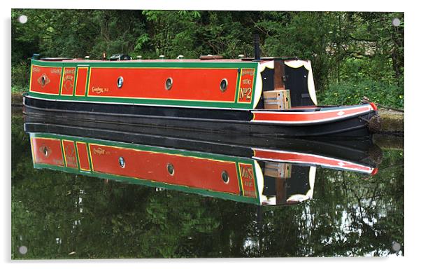 Narrow boat Acrylic by Chris Day